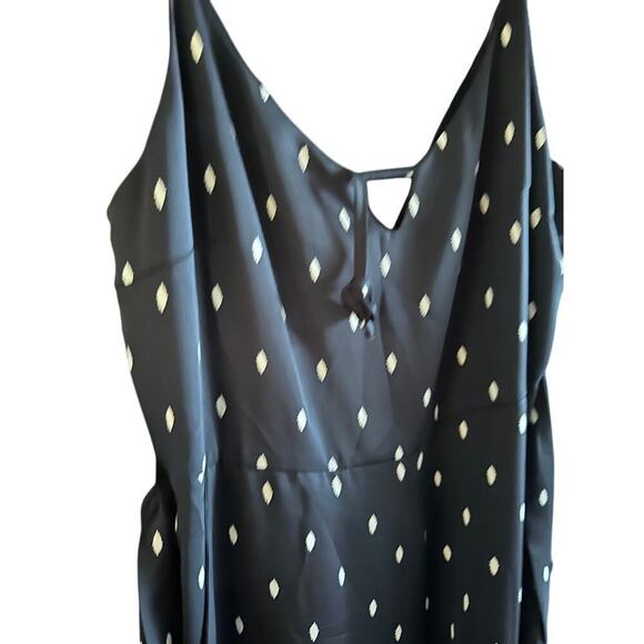 Veronica M. Black Polka Dot Spaghetti Straps Wrap Dress Size XS - Picture 2 of 5
